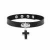Yoursblack Cross Pendant Choker