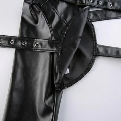 Yoursblack Metal Button Single Sleeve PU Jacket NEWS