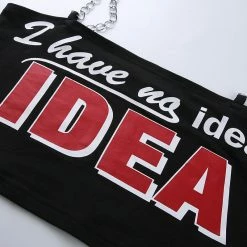 Yoursblack TOPS Printed Chain Vest