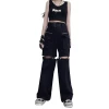 Yoursblack BOTTOMS Detachable Wide-leg Pants