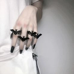 Yoursblack Bat Halloween Rings New In Jun