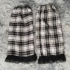 Yoursblack Plaid Leg Warmer