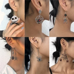 Yoursblack NEWS Halloween Diablo Funny Stud Earrings