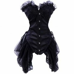Yoursblack TOPS Embroidered Lace Corset Top