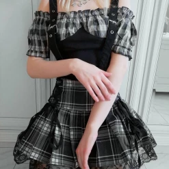 Yoursblack Wicked Scholar Mini Skirt BOTTOMS 18 Yoursblack Wicked Scholar Mini Skirt BOTTOMS