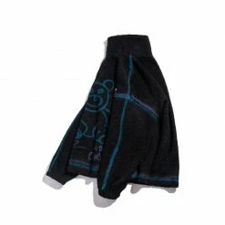 Yoursblack Bear Graffiti Plush Jacket Hoodie 9 Yoursblack Bear Graffiti Plush Jacket Hoodie