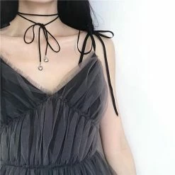 Yoursblack Gray Mesh Spaghetti Strap Mini Dress DRESSES