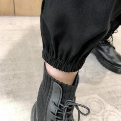 Yoursblack BOTTOMS Chained Cargo Pants With Pockets