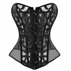 Yoursblack Black Organza Print Corset NEWS