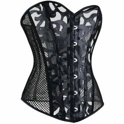 Yoursblack Black Organza Print Corset NEWS