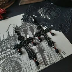 Yoursblack Cross Gothic Earrings NEWS