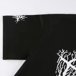 Yoursblack NEWS Dark Alphabet Print Mid-Sleeve T-Shirt 5 Yoursblack NEWS Dark Alphabet Print Mid-Sleeve T-Shirt