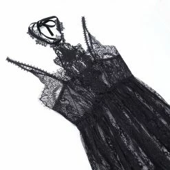 Yoursblack Dark Lace Sheer Dress