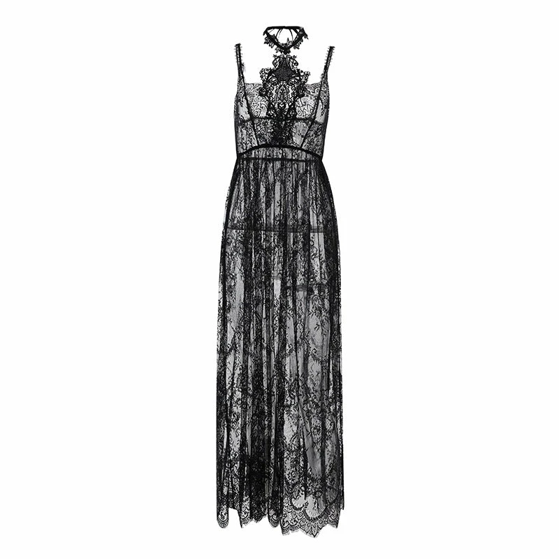 Yoursblack Dark Lace Sheer Dress 1 Yoursblack Dark Lace Sheer Dress