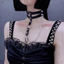 Yoursblack Dark Lolita Belt Choker NEWS 7 Yoursblack Dark Lolita Belt Choker NEWS