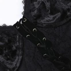 Yoursblack Dark Velvet Mesh Panel Camisole NEWS 7 Yoursblack Dark Velvet Mesh Panel Camisole NEWS