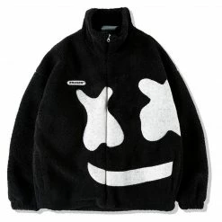 Yoursblack NEWS Devil Smile Lamb Coat