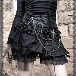 Yoursblack BOTTOMS Dark Chain Lace Culottes