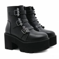 Yoursblack Elf Belt Buckle Boots