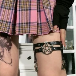 Yoursblack Enchanted Allure Pentagram Garter Spring Sale