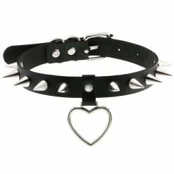 Yoursblack Accessory Enraged Spike Heart Choker