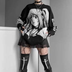 Yoursblack Anime Girl Sweater 15 Yoursblack Anime Girl Sweater