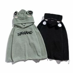 Yoursblack Frog Hat Hoodie