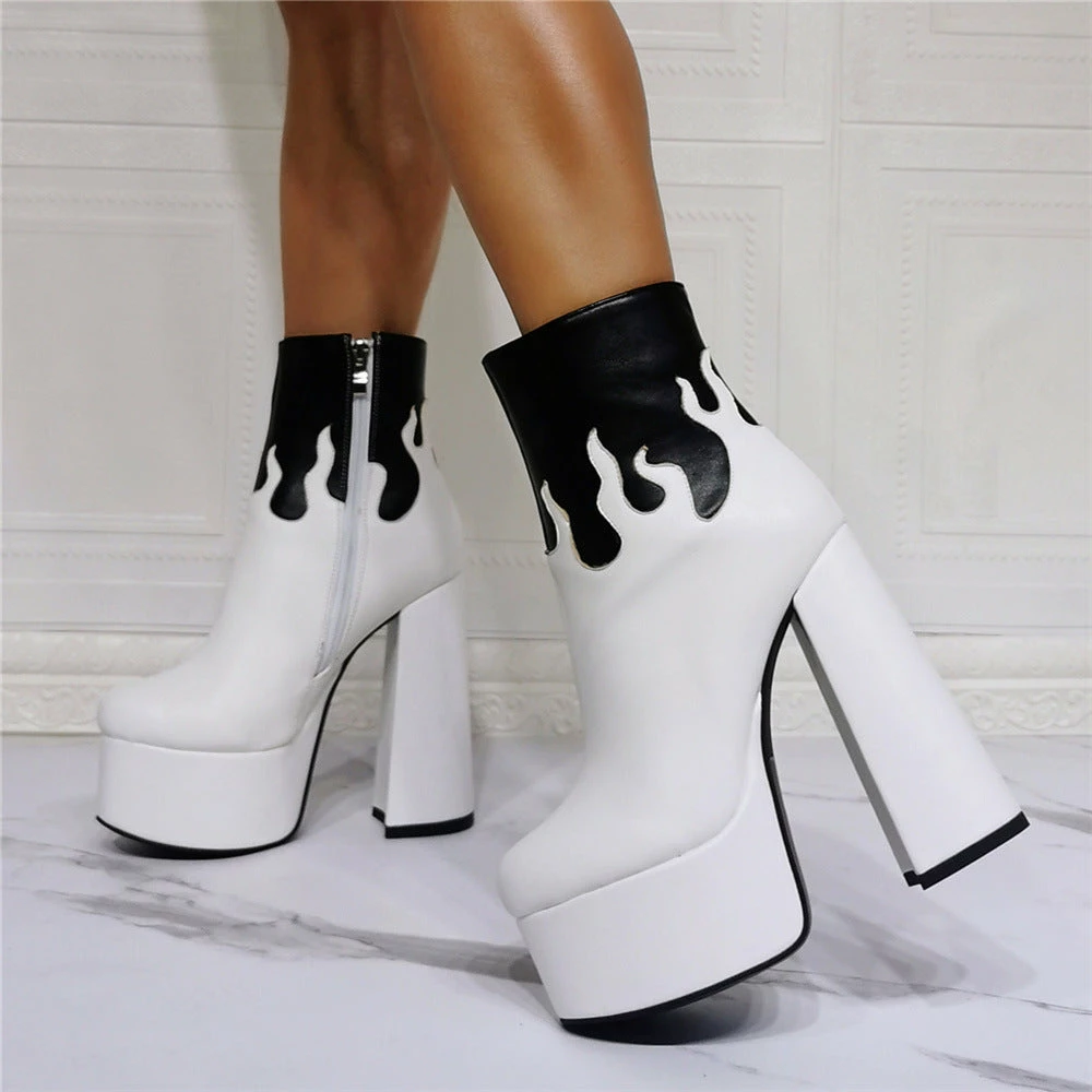 Yoursblack Gothic Flame Ankle Boots NEWS 3 Yoursblack Gothic Flame Ankle Boots NEWS