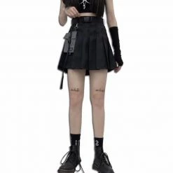 Yoursblack NEWS Harajuku Dark High Waist Skirt
