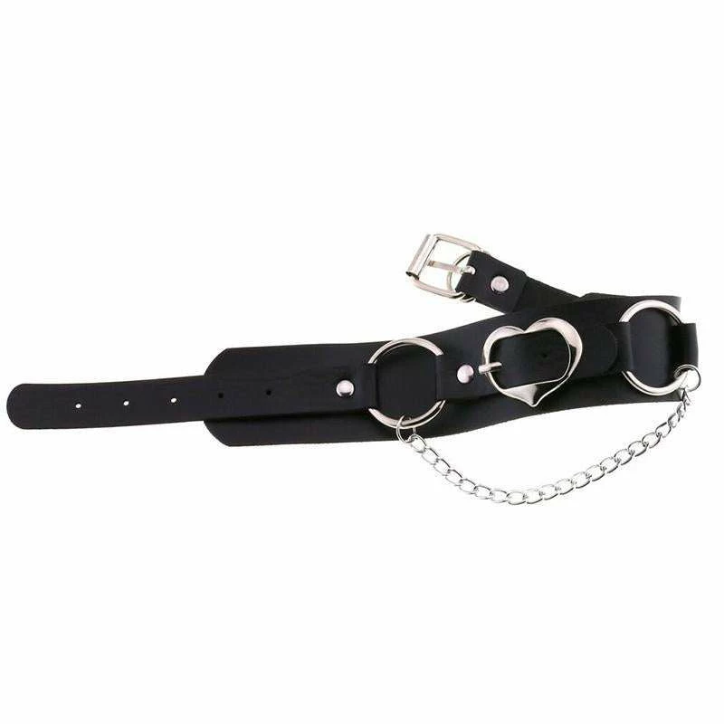 Yoursblack Heart Chain Buckle Choker Chokers 3 Yoursblack Heart Chain Buckle Choker Chokers