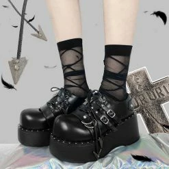 Yoursblack “Hell Nurse” Mary Janes Shoes