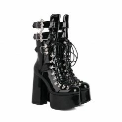 Yoursblack High Heel Platform Boots NEWS