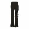 Yoursblack High Waist Cutout Lace-up Pants NEWS