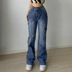 Yoursblack NEWS Irregular Pocket Casual Jeans