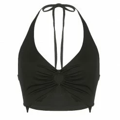 Yoursblack Irregular Ring Halterneck Vest NEWS