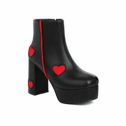 Yoursblack Love Punk Ankle Boots NEWS