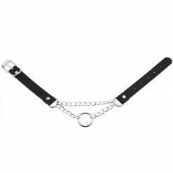 Yoursblack New In May Punk PU Leather Ring Choker