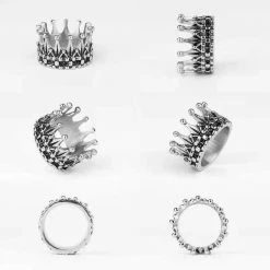 Yoursblack Accessory Crown Ring