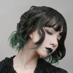 Yoursblack Accessory Dark Green Gradient Polaris Wig