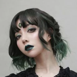 Yoursblack Accessory Dark Green Gradient Polaris Wig