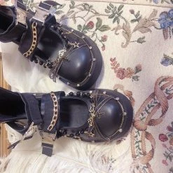 Yoursblack Lolita Cross Mary Janes NEWS
