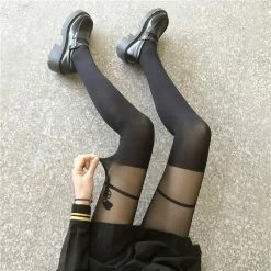 Yoursblack Gun Pattern Stockings New In Jun