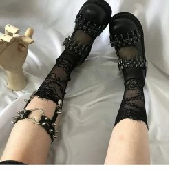 Yoursblack Bullet Mary Jane Shoes