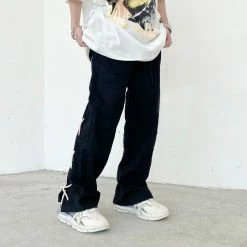 Yoursblack Cross Drawstring Casual Trousers 9 Yoursblack Cross Drawstring Casual Trousers