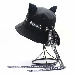 Yoursblack Cat Ears Fisherman Hat NEWS
