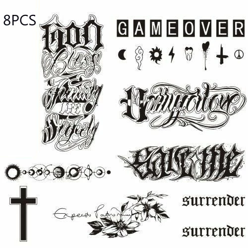 Yoursblack Gothic Pattern Tattoo Sticker New In Jun 3 Yoursblack Gothic Pattern Tattoo Sticker New In Jun
