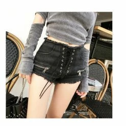 Yoursblack BOTTOMS Irregular Frayed Jeans Shorts 11 Yoursblack BOTTOMS Irregular Frayed Jeans Shorts