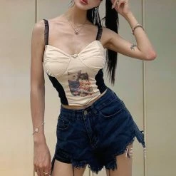 Yoursblack Vintage Butterfly Top Camisole/Halter Top/Corset