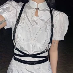 Yoursblack Strap Binding One-Piece Belt