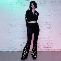 Yoursblack High-Waisted Loose Flared Pants New In May